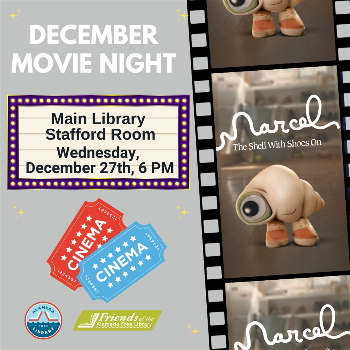Movie Night Marcel the Shell With Shoes On