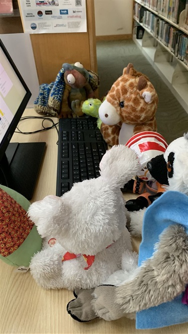 Stuffies on the Computer