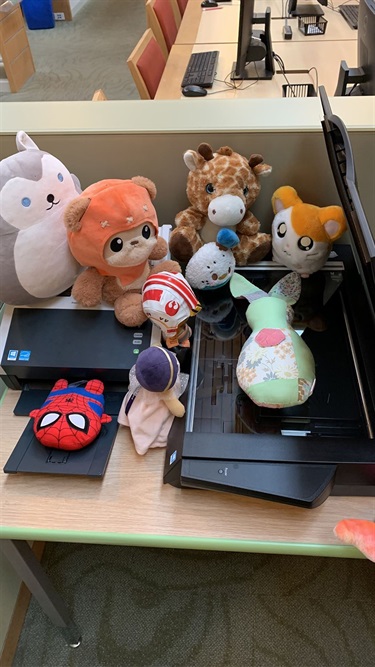 Stuffies try Scanning Themselves